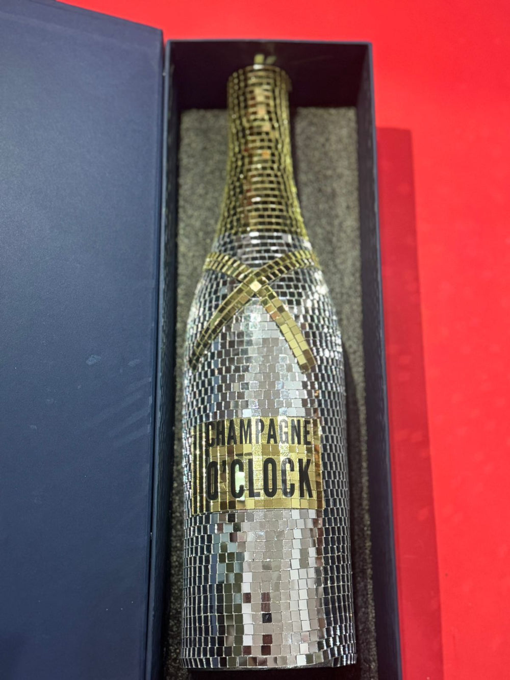 Handcrafted Mirror Champagne Bottles | Polyester Resin Finish | Luxury Home Décor & Gifting | Bling Bottles