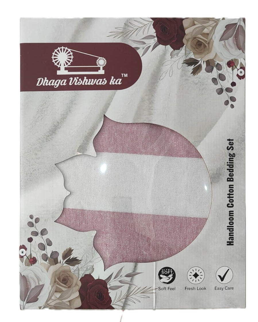 
                  
                    Dhaga Vishwas Ka Handloom Double Bed Sheet with Pillow Covers
                  
                