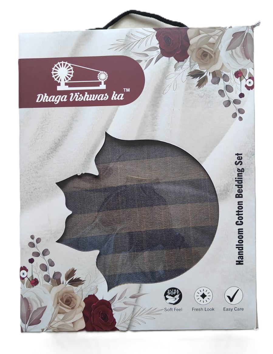 
                  
                    Dhaga Vishwas Ka Handloom Double Bed Sheet with Pillow Covers
                  
                