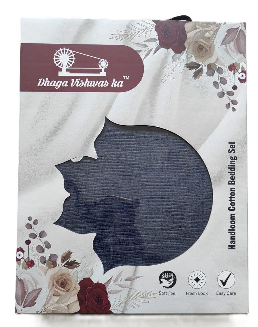 
                  
                    Dhaga Vishwas Ka Handloom Double Bed Sheet with Pillow Covers
                  
                