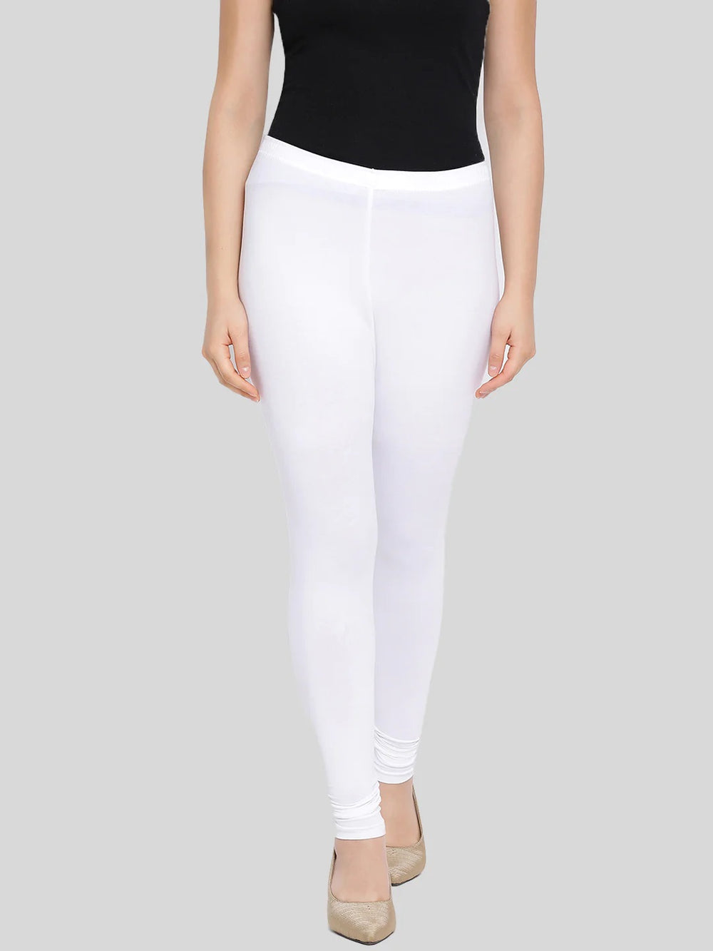 Pranti Ankle White Leggings