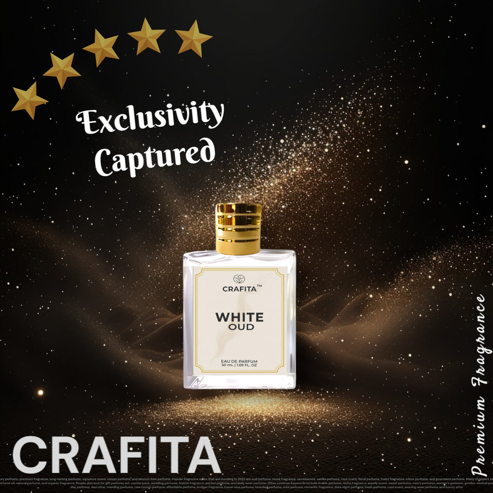 Crafita Luxury White Oud | Premium Unisex EDP Long-Lasting Fragrance - 50 ml Great for Everyone Use