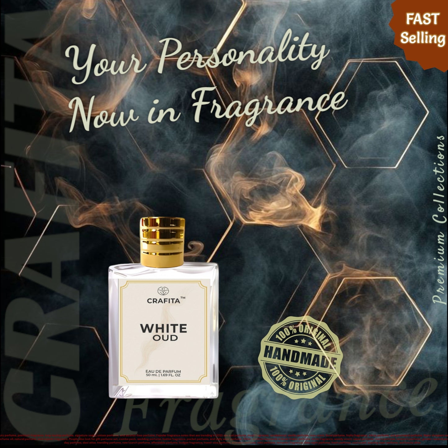 
                  
                    Crafita Luxury White Oud | Premium Unisex EDP Long-Lasting Fragrance - 50 ml Great for Everyone Use
                  
                