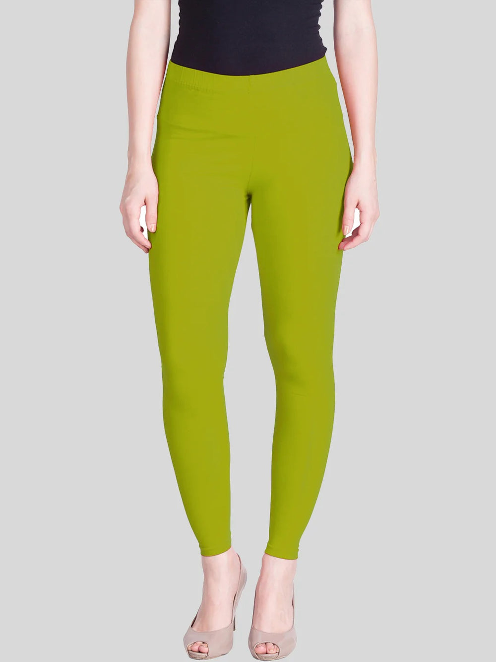 Pranti Ankle Parrot Green Leggings