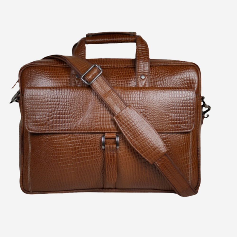 
                  
                    FLAWSOME Genuine Leather Croco Style Laptop Messenger Bag
                  
                