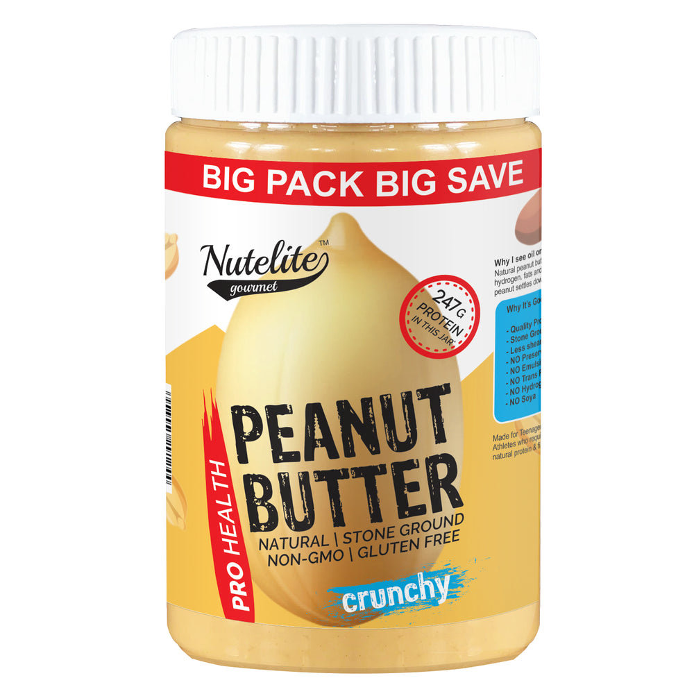 Nutleite Natural Peanut Butter (Pro health) Crunchy (900g)