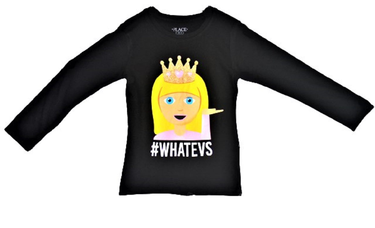 
                  
                    Cotton Glitter Printed Crown Princess Black T-shirt
                  
                