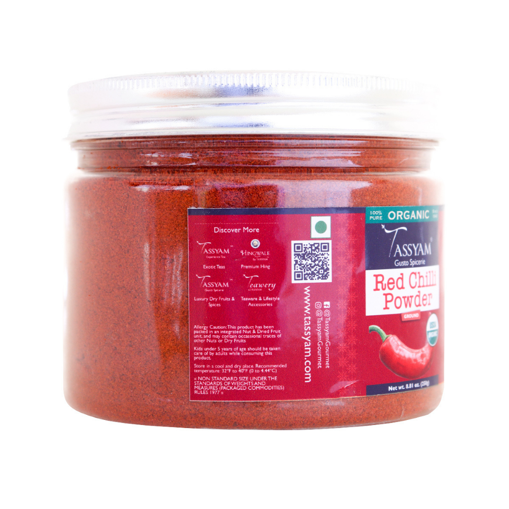 
                  
                    Tassyam Certified 100% Organic Red Chilli Powder (250g)
                  
                