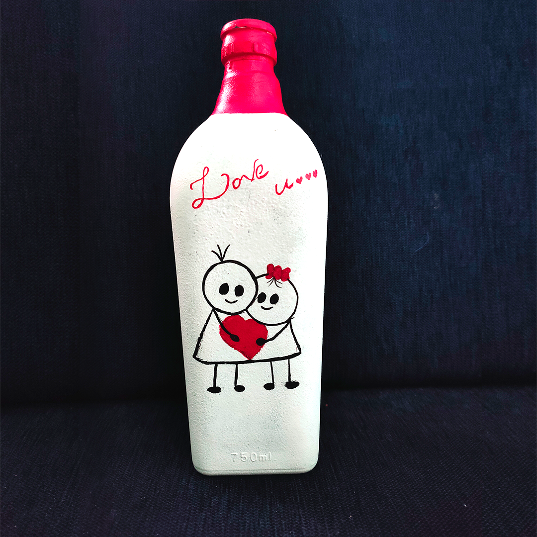 
                  
                    Valentine's Day Special Bottle Art
                  
                