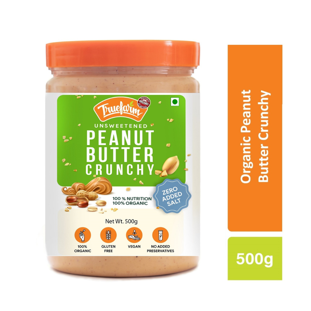 
                  
                    Truefarm Foods Organic Peanut Butter - Crunchy (1Kg)
                  
                