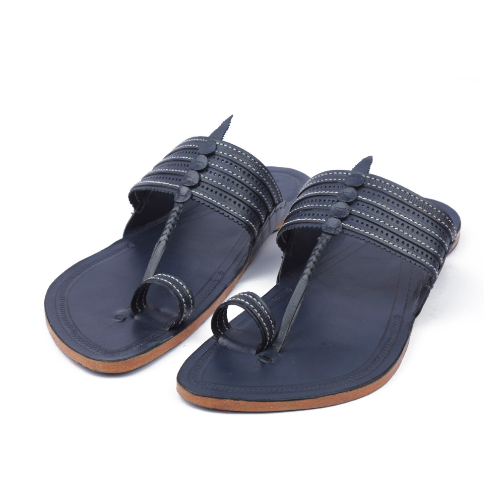 
                  
                    Korakori Blue Fashion Kolhapuri Slippers
                  
                