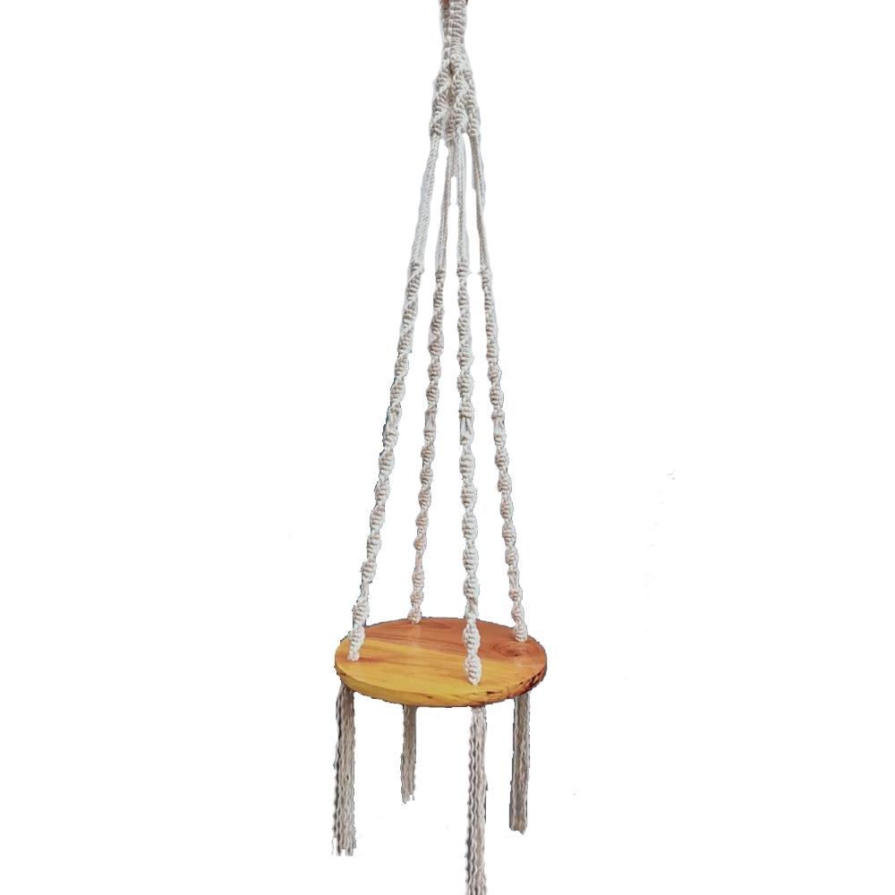 Macrame Wooden Plant Hanger