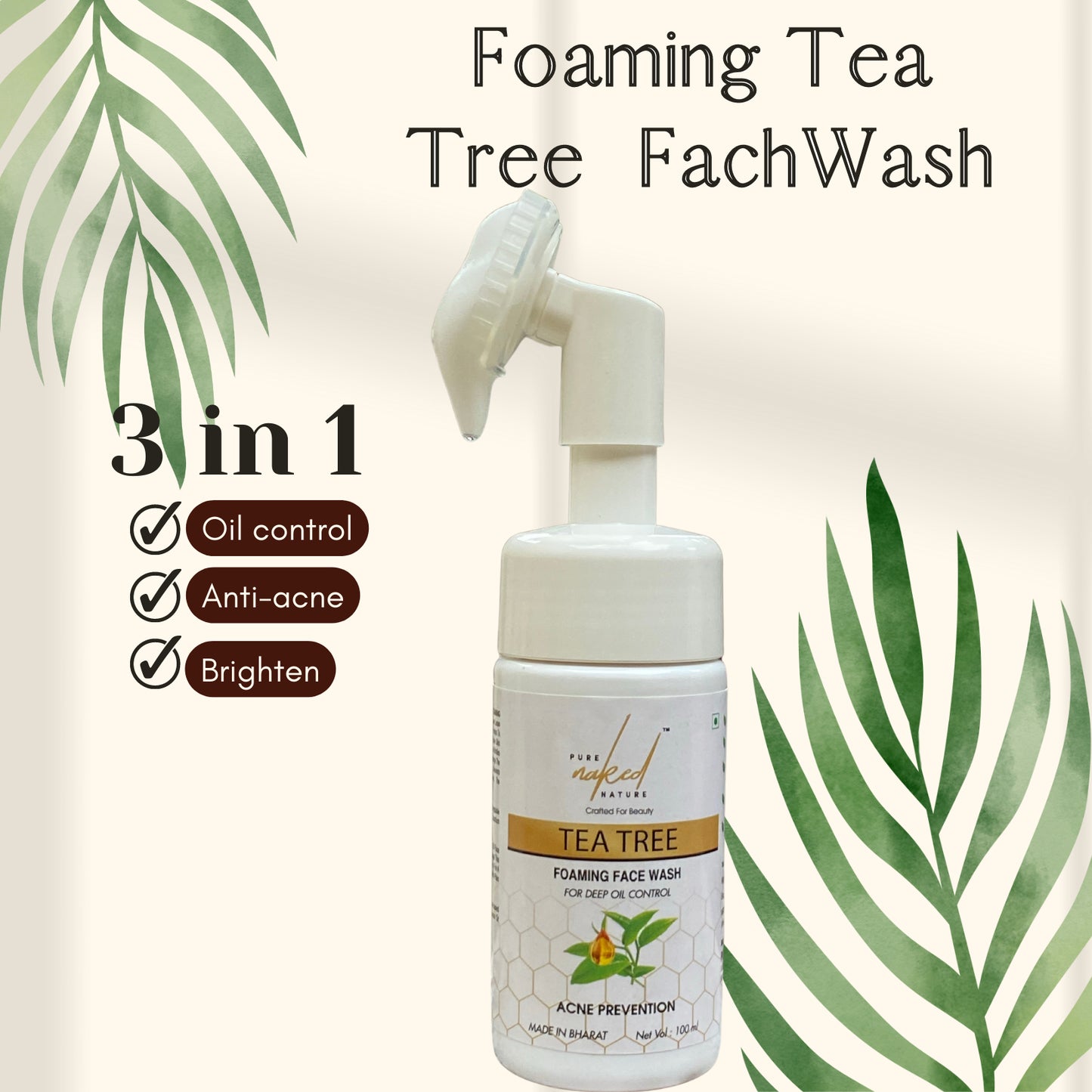 
                  
                    Tea Tree Foaming Face Wash (100ml)
                  
                