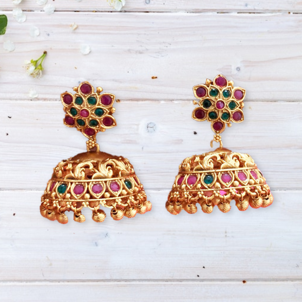 
                  
                    Dahlia Antique Jhumka Earrings
                  
                