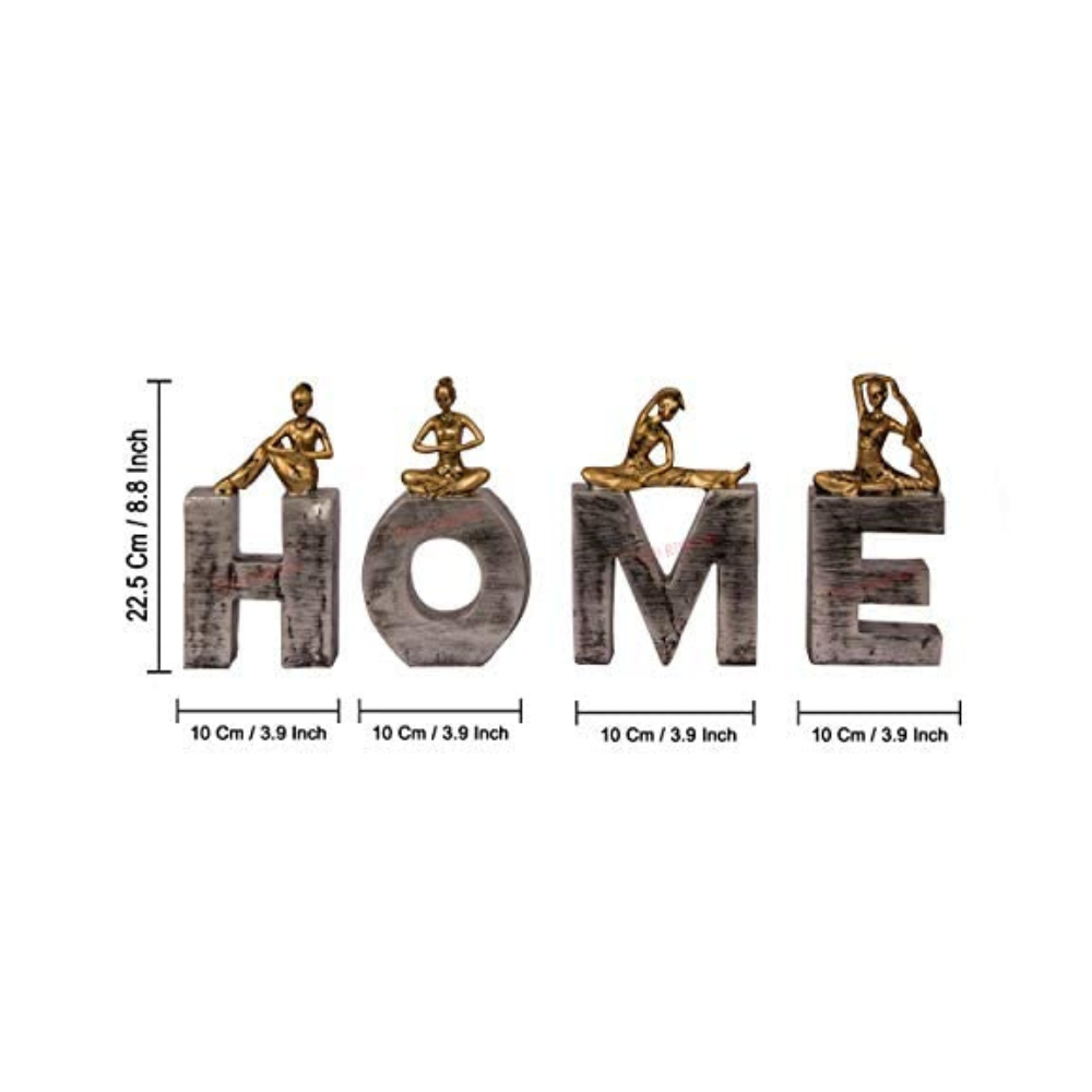 
                  
                    Yoga HOME Alphabets Show-Pieces (Set of 4)
                  
                