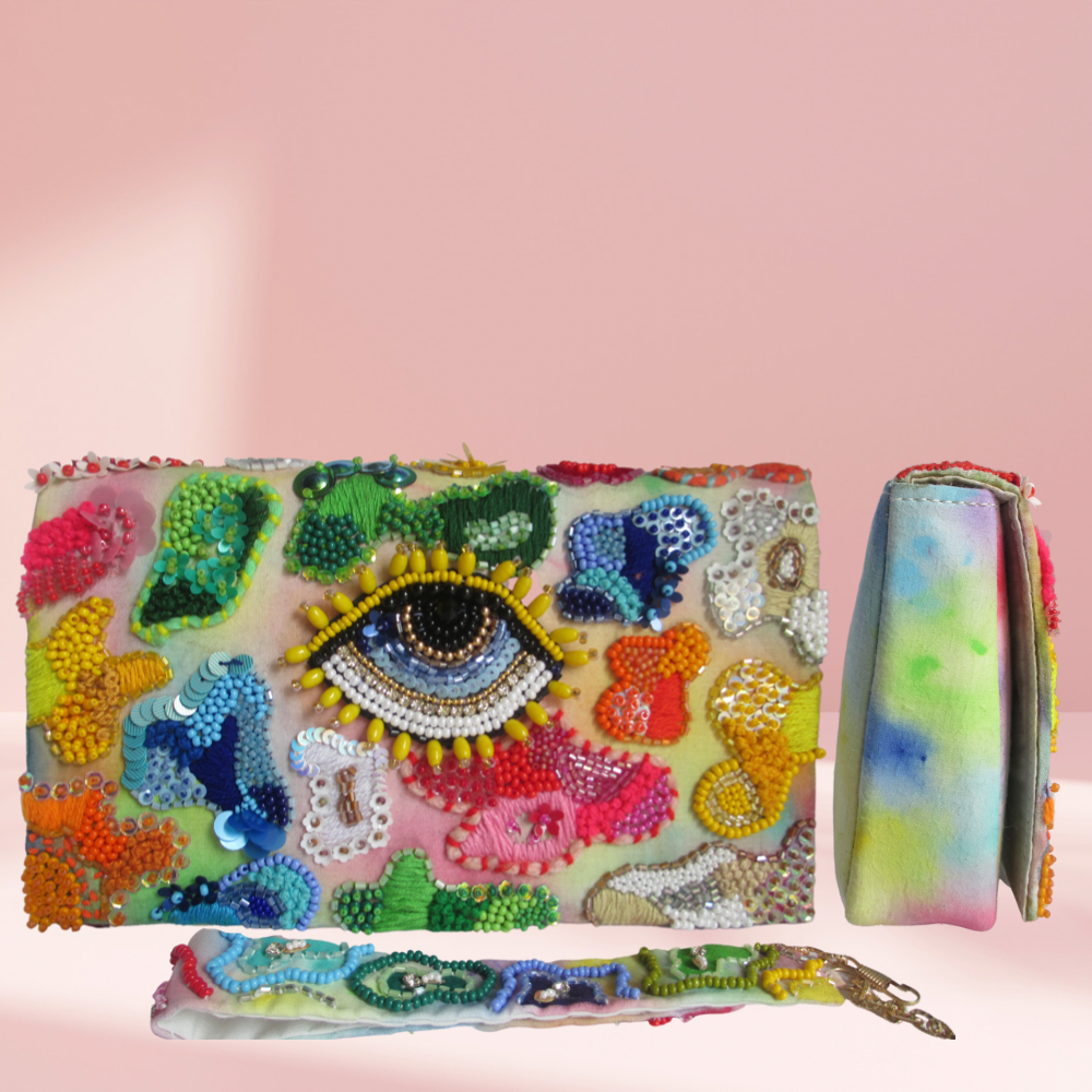 
                  
                    Hand-embroidered Sequinned Handbag
                  
                