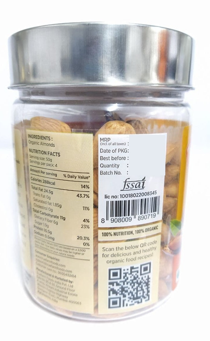 
                  
                    Truefarm Foods Organic Roasted Almonds (250g)
                  
                