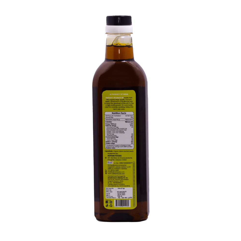 
                  
                    Aditam Organic Mustard Oil (1L)
                  
                