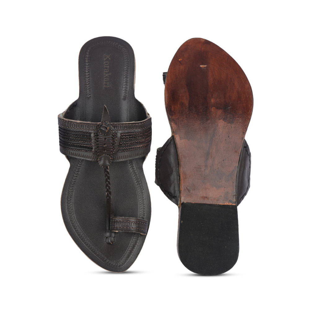 
                  
                    Korakori Breezy Brown Kolhapuri Slippers
                  
                