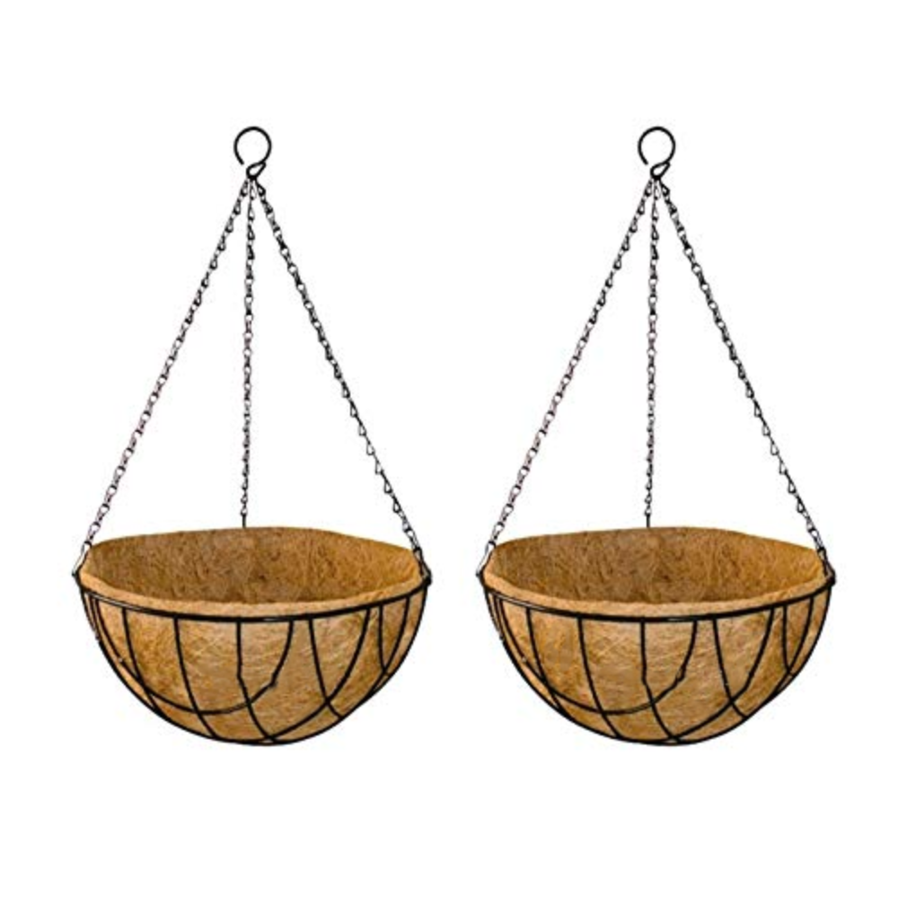 
                  
                    Coir Hanging Basket with Chain (Set of 2)
                  
                