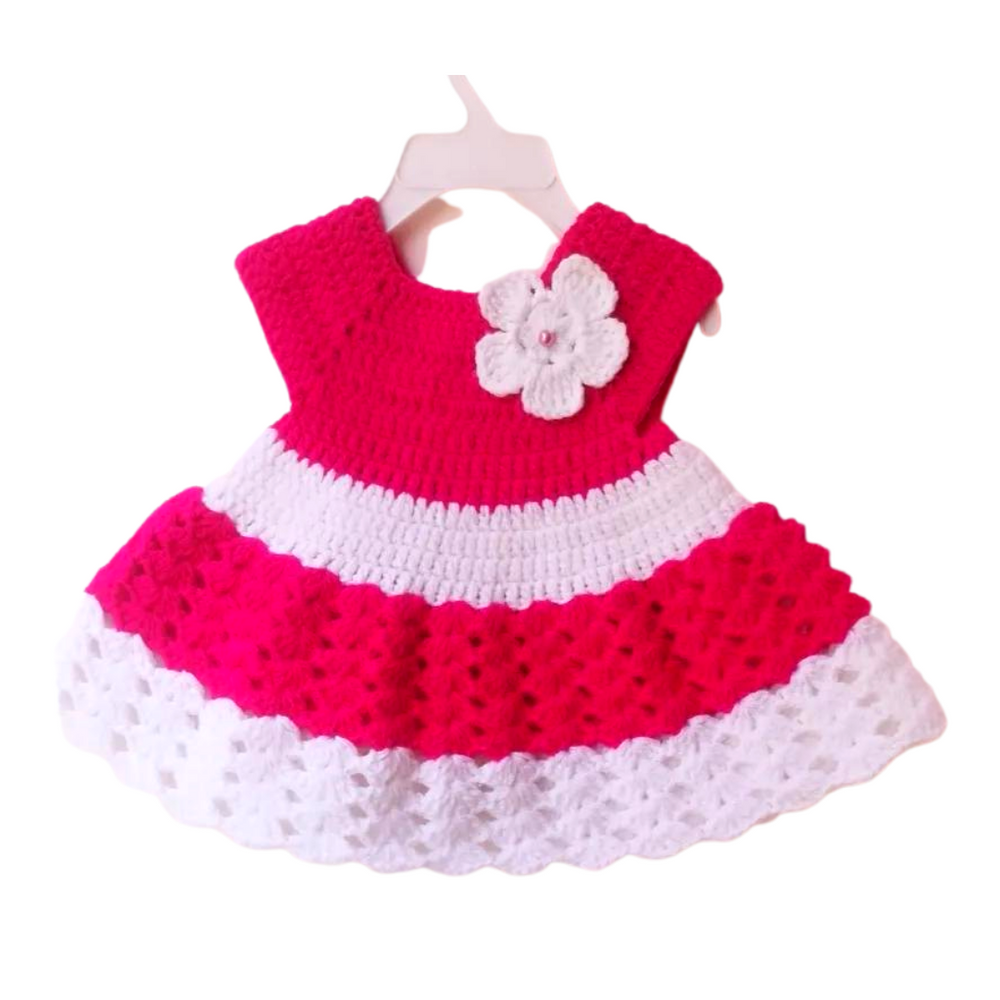 Crochet Baby Dress Set