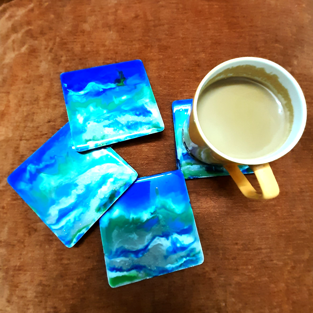 Multicolour Coasters (Set of 4) - 4