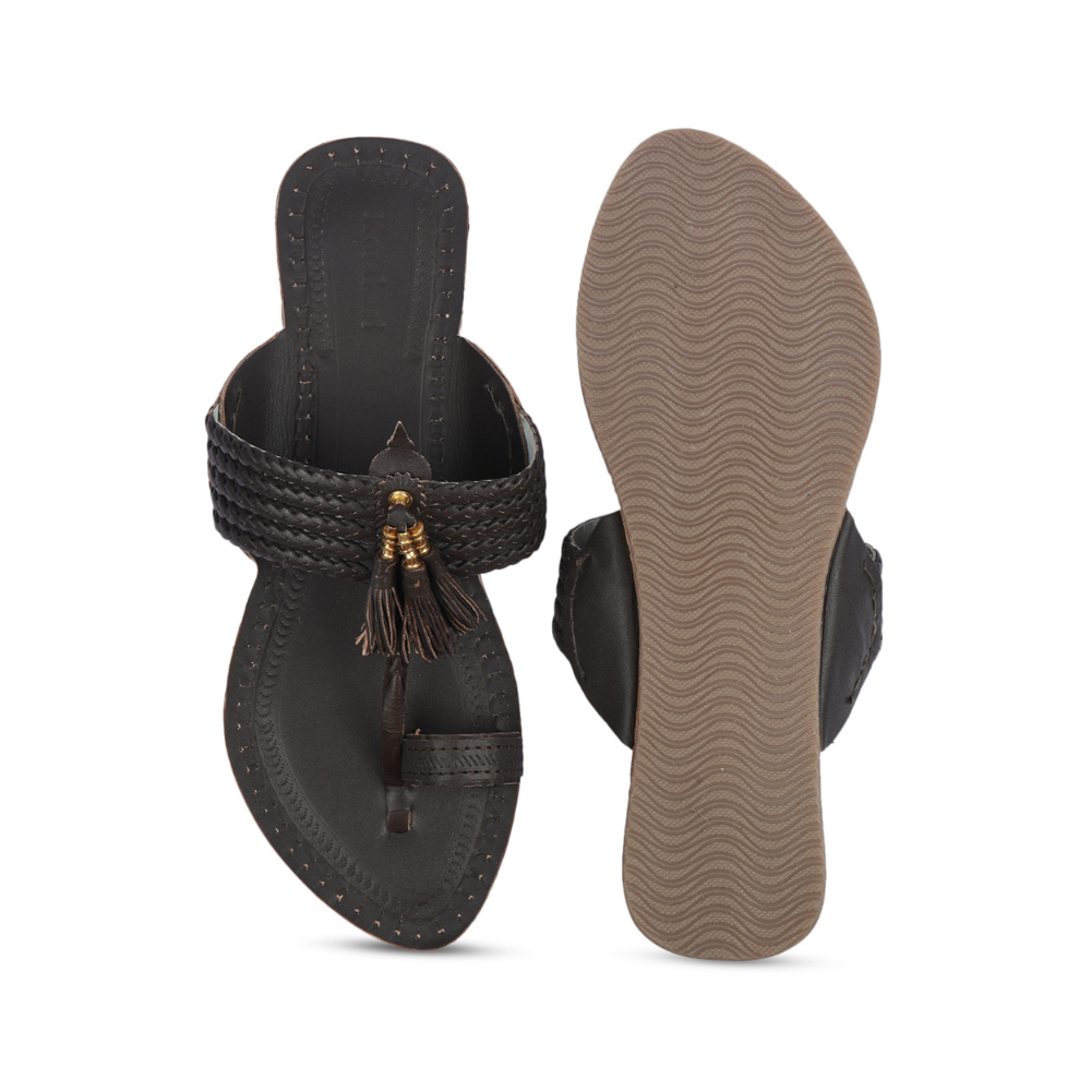 
                  
                    Korakori Elegant Browns Kolhapuri Slippers
                  
                