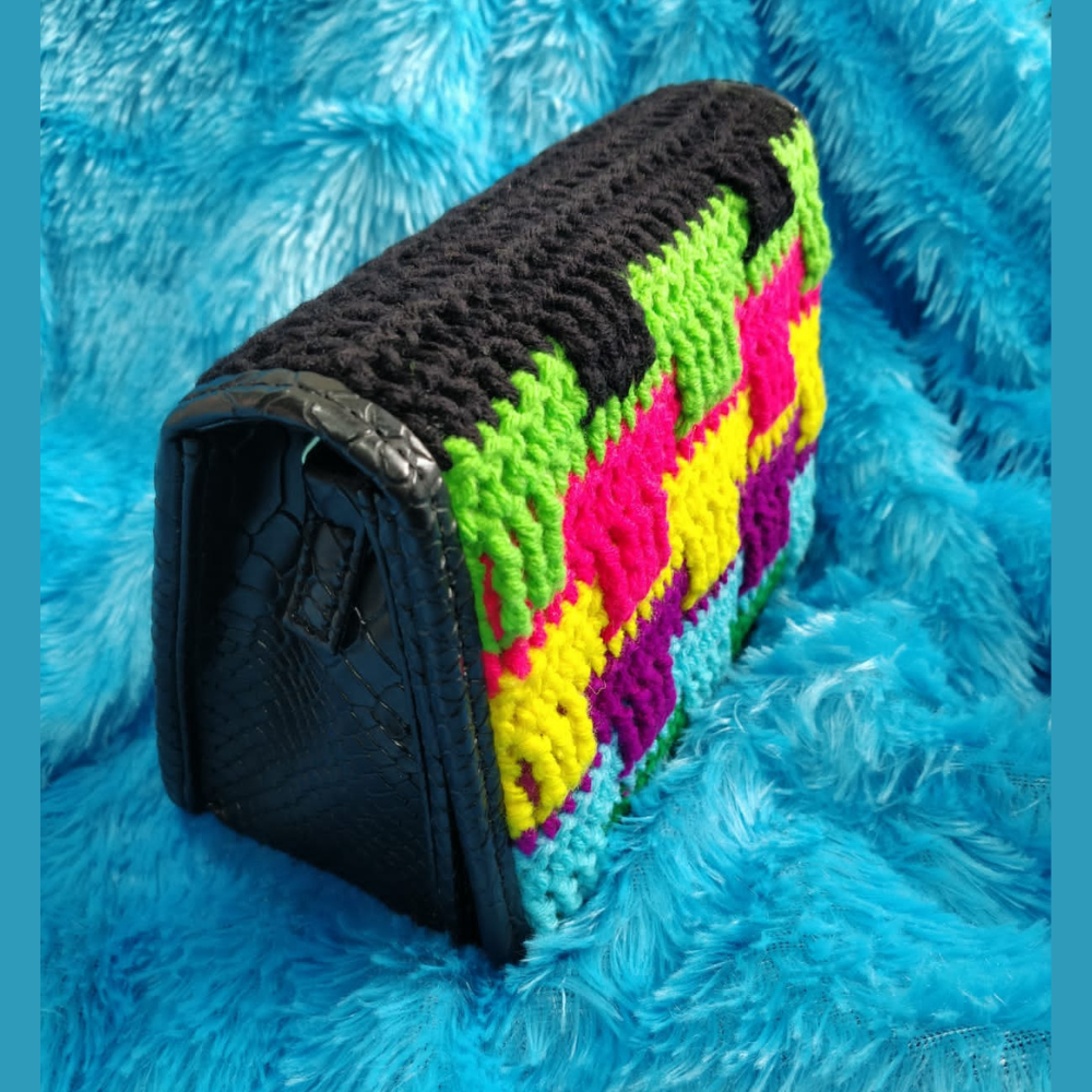 
                  
                    Colourful Crochet Sling Bag
                  
                