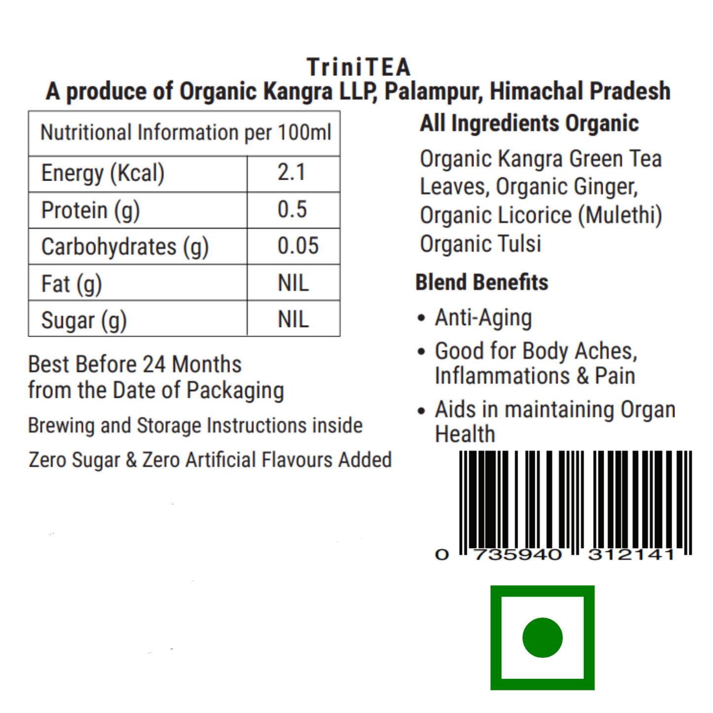 
                  
                    TriniTEA Organic Ginger Mulethi (20g)
                  
                