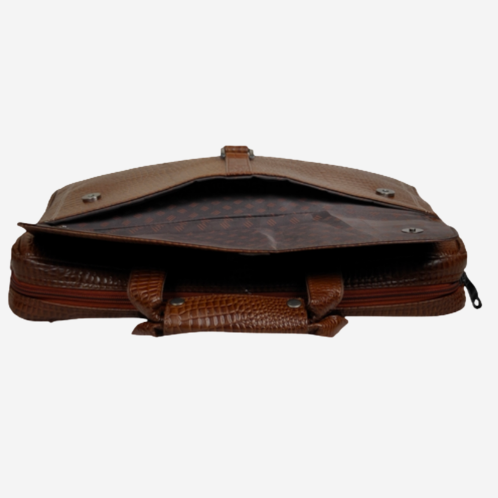 
                  
                    FLAWSOME Genuine Leather Croco Style Laptop Messenger Bag
                  
                