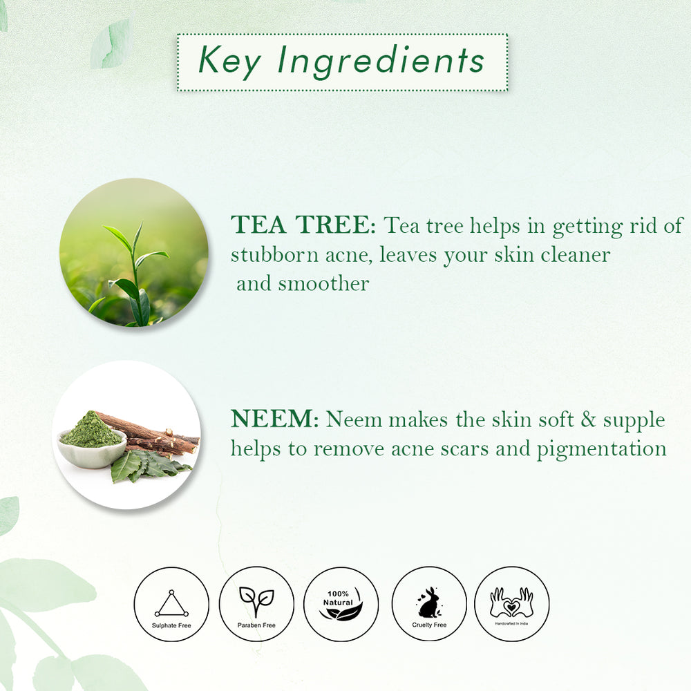 
                  
                    Tea Tree Neem Anti Acne Face Scrub (100g)
                  
                