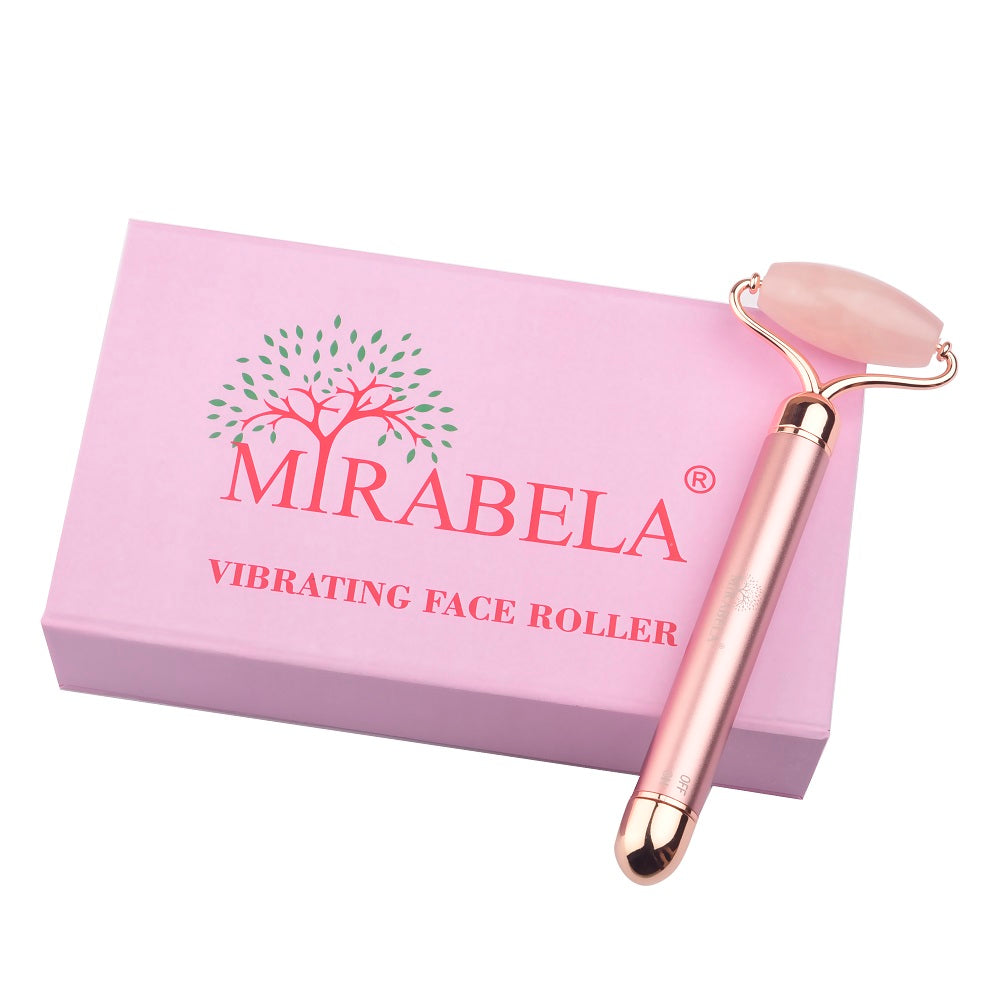 
                  
                    Mirabela Vibrating Face Rolller Electric Massager Rose Quartz
                  
                
