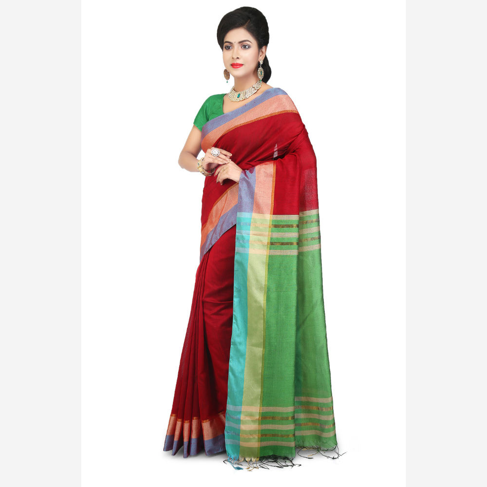 
                  
                    Pure Cotton Silk Handloom Saree
                  
                