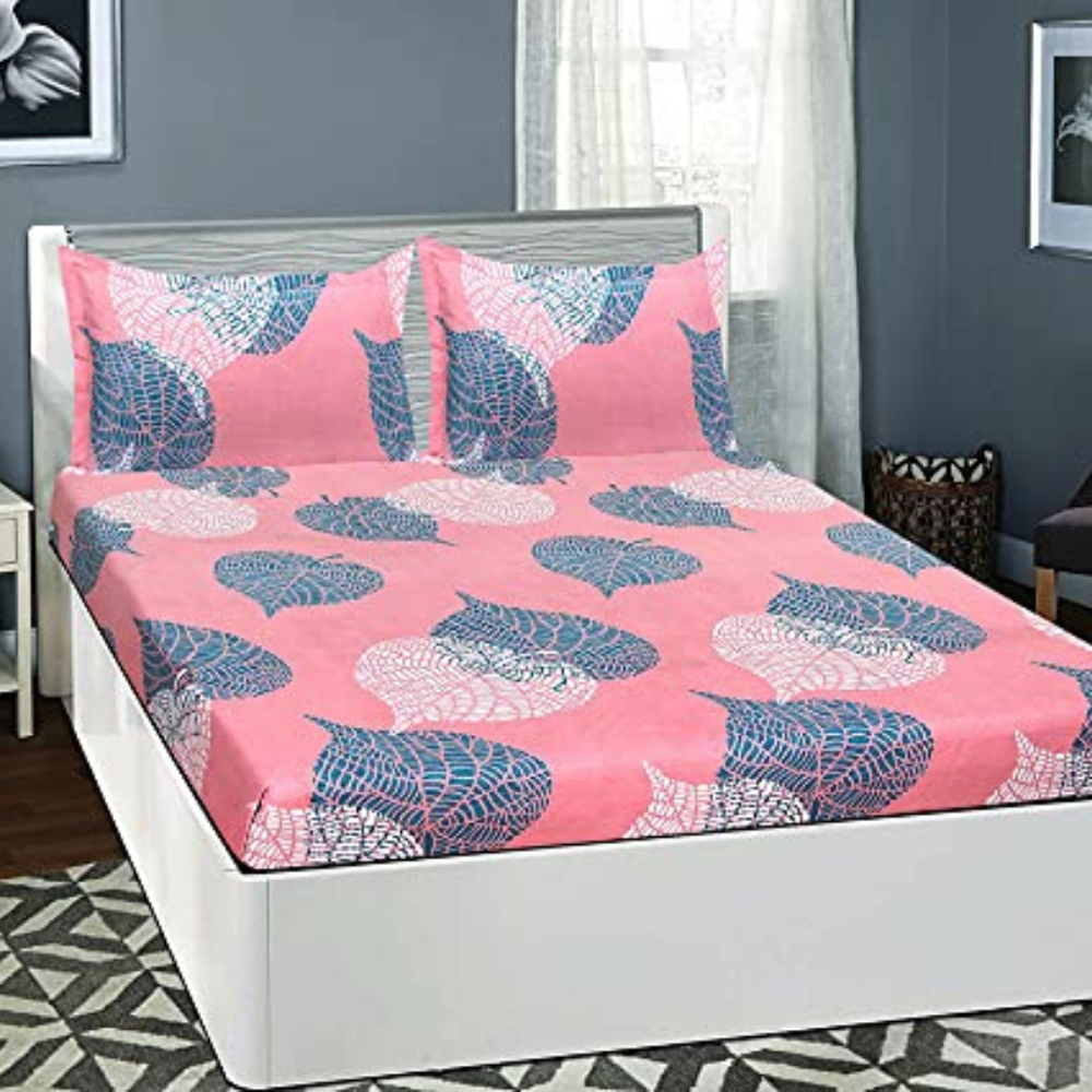 Double Bedsheet With Two Pillow Cover Set
