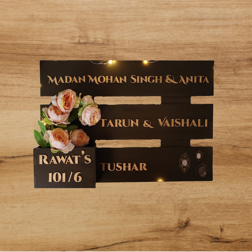 Wooden Nameplate