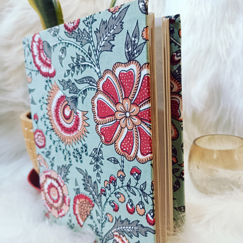 Empower Studio Flower Shower Blue Handmade Paper Diary