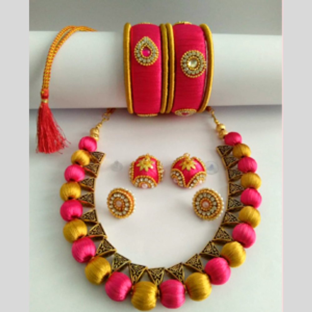 Silk thread jewel on sale