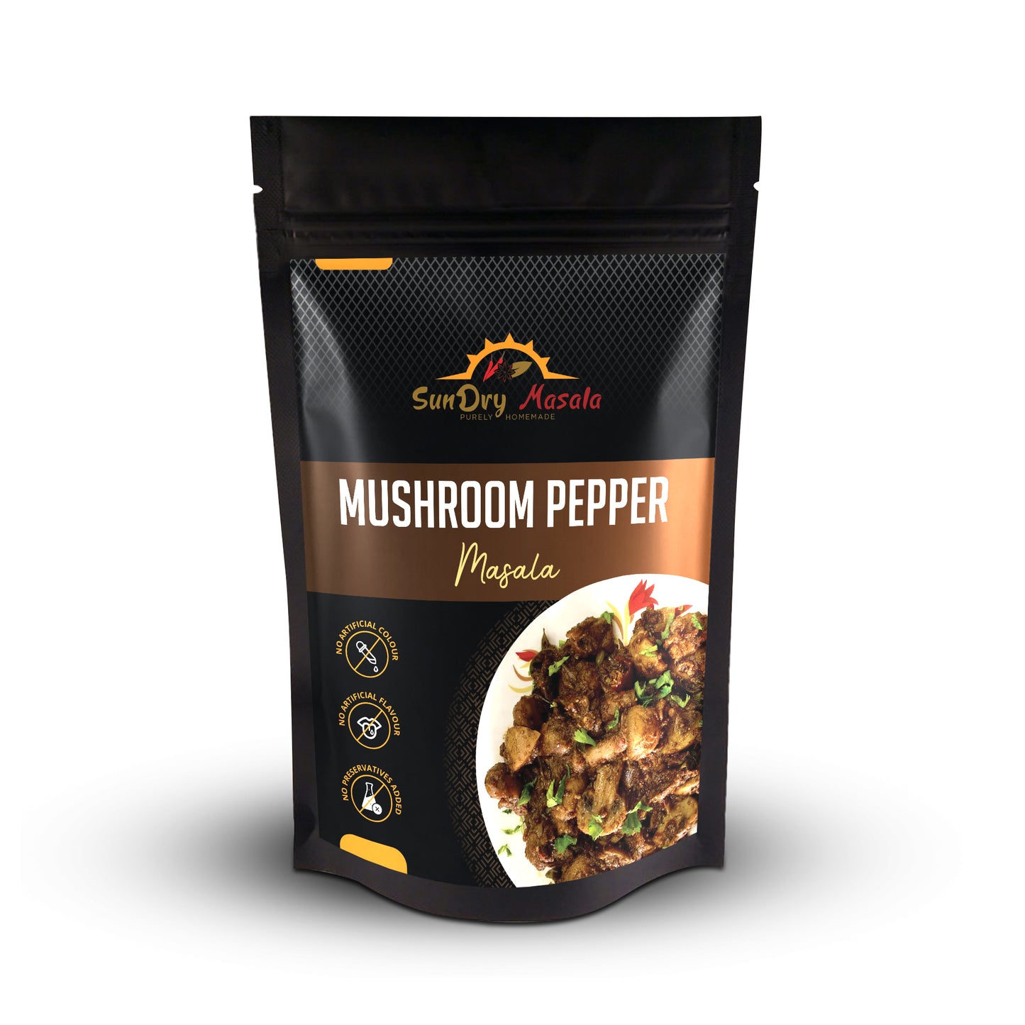 
                  
                    Mushroom Pepper Masala
                  
                