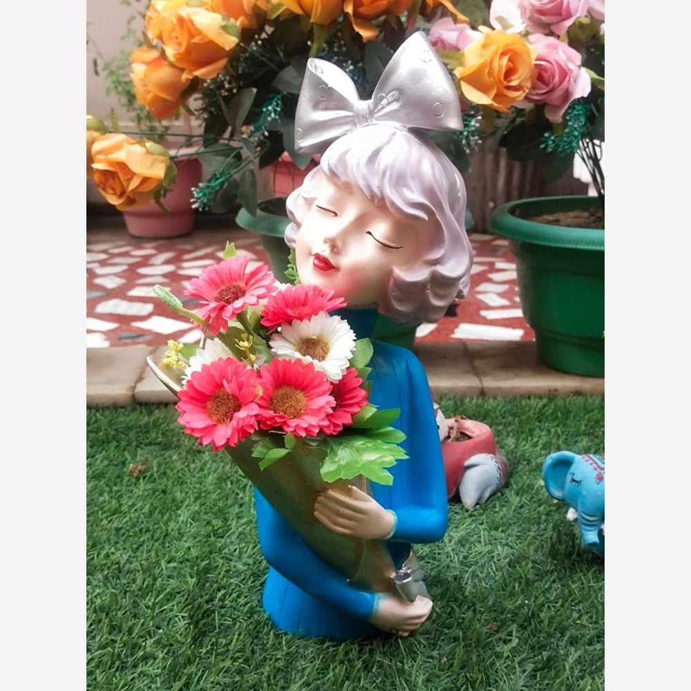 Girl Flower Showpiece