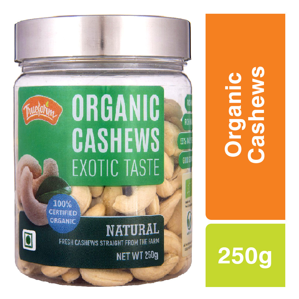 
                  
                    Truefarm Foods Organic Natural Cashews (250g)
                  
                