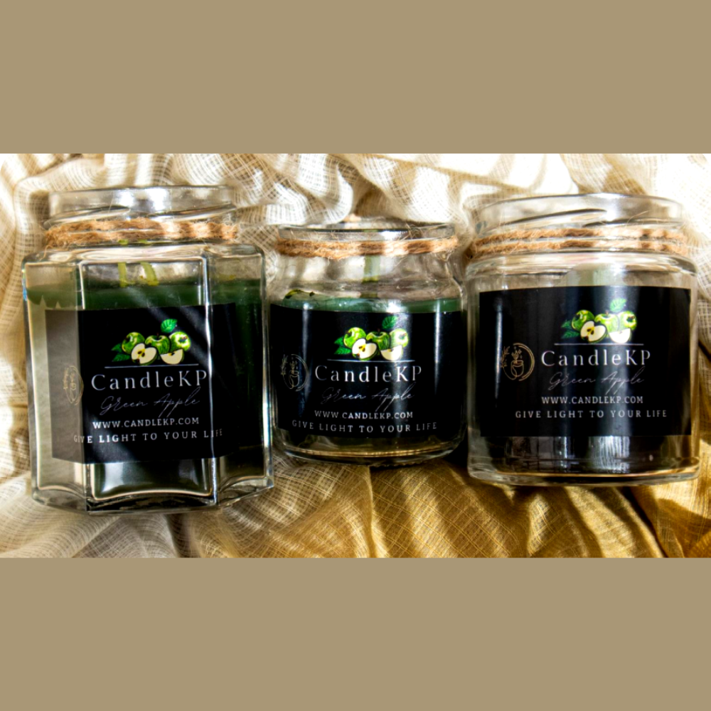 Green Apple Fragrance Jar Candle