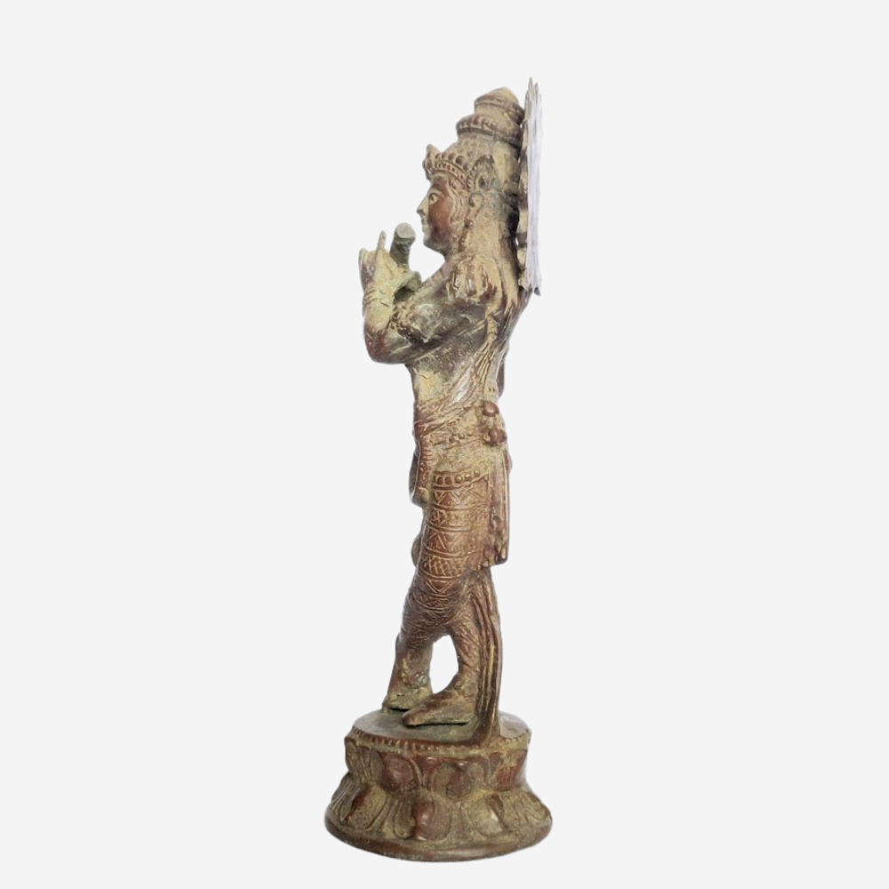 
                  
                    Bronze Sculpture of Lord Krishna in Antiqued finish - East Asian
                  
                