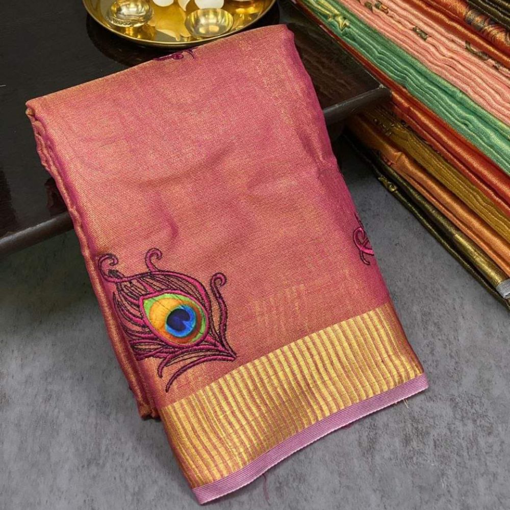 Tissue Linen Saree