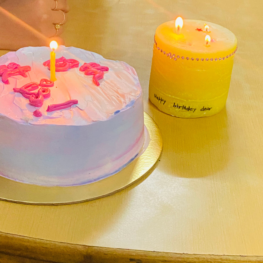
                  
                    Designer Scented Birthday Candle
                  
                