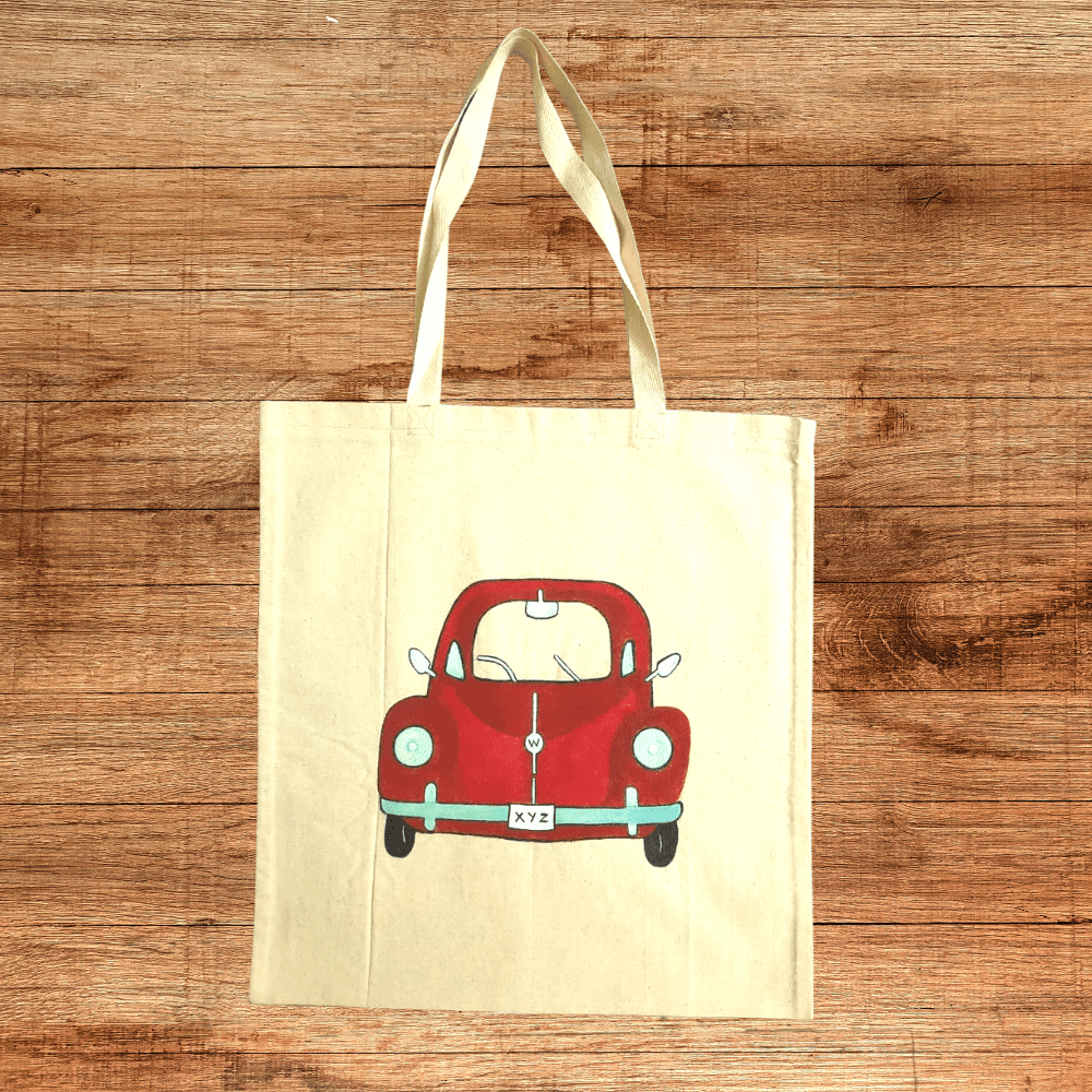 Hand-painted Cloth Tote Bag