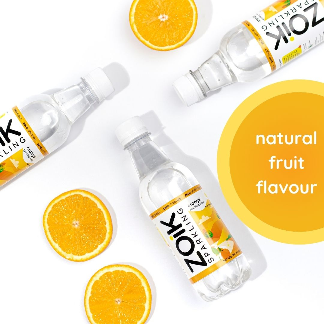 
                  
                    ZOiK Orange Flavoured Sparkling Water (Pack of 9) - 350ml
                  
                