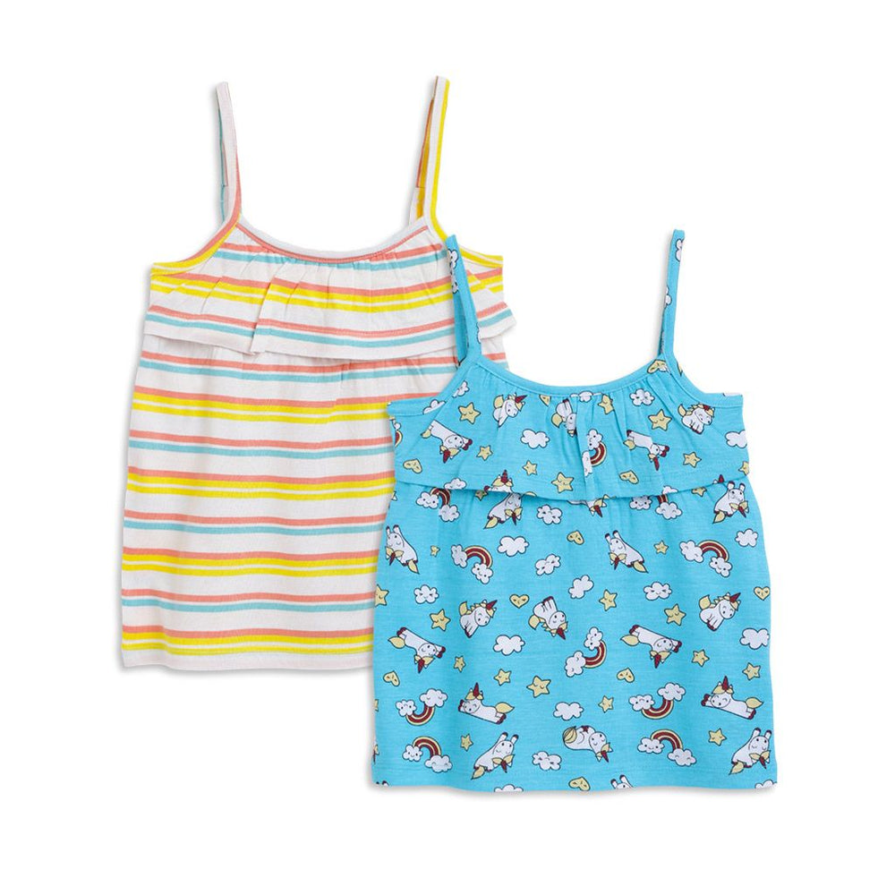 SuperBottoms Strappy A-line Blue Top (6-12 months)