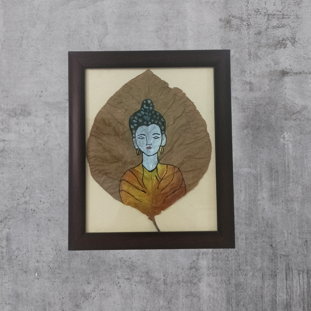 
                  
                    Buddha on Leaf Painting
                  
                