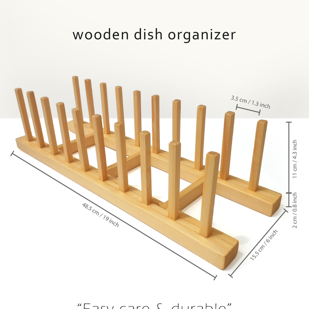 
                  
                    Kitchen Wooden Dish Rack (9 Grids)
                  
                