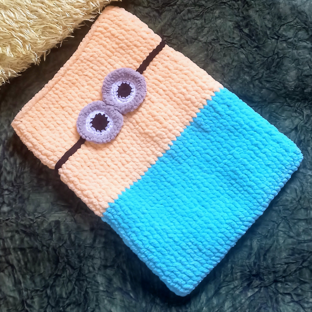 Minion Theme Crochet Laptop Sleeve